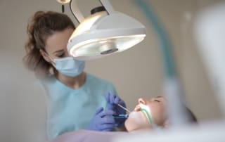 dentist operating root canal